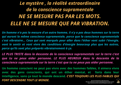 Synthèse vibratoire – MR 310 L’entêtement retarde le développement de l’éther mental