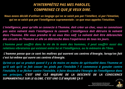 Synthèse vibratoire – MR 315 L’ésotérisme et naïveté (suite)