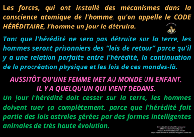 Synthèse vibratoire – MR 318 Fonction de l’intelligence, instruire l’homme et détruire sa naïveté