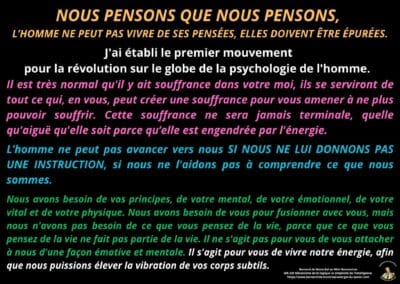 Synthèse vibratoire – MR 320 La souffrance du moi est engendrée par l’énergie
