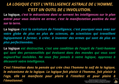 Synthèse vibratoire – MR 321 Mécanisme de la logique vs simplicité de l’intelligence