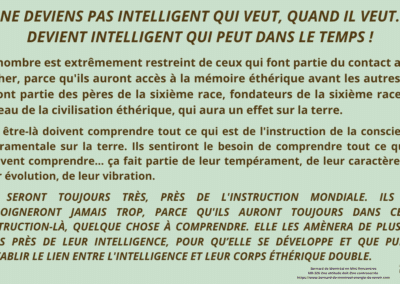 Synthèse vibratoire – MR 326  Une attitude doit être contrecarrée