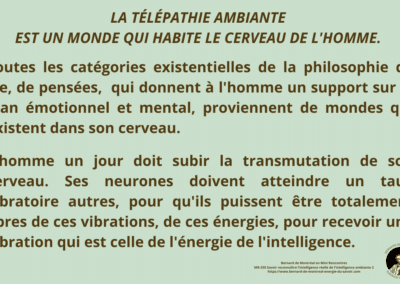 Synthèse vibratoire – MR 330 Savoir reconnaître l’intelligence réelle de l’intelligence ambiante