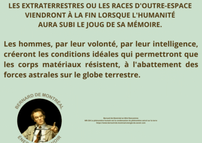Synthèse vibratoire – MR 334 Le phénomène humain est la condensation du phénomène astral sur la Terre