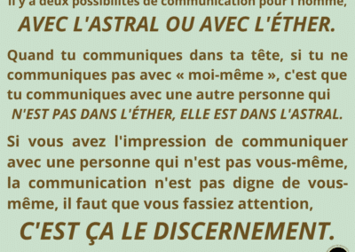 Synthèse vibratoire – MR 340 Être conscient de son moi-même