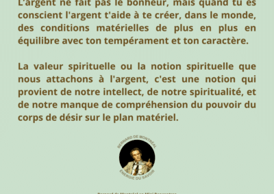 Synthèse vibratoire – MR 341 La notion du libre arbitre