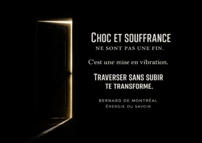 Choc, souffrance et transmutation : traverser la mise en vibration de l’esprit