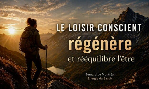 Loisirs — équilibre essentiel entre travail et régénération