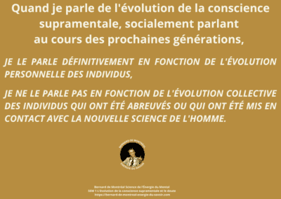 Synthèse vibratoire SEM 1 – L’évolution de la conscience supramentale et le doute