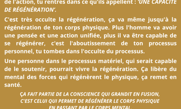 Synthèse vibratoire SEM 011 – Le processus matériel a une fin, l’occulte n’en a pas