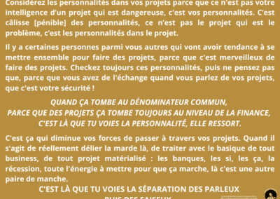 Synthèse vibratoire SEM 007 – Le désastre comme point de départ des projets