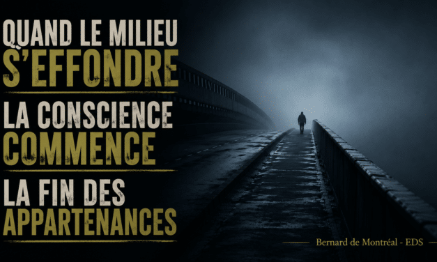 L’effondrement du mythe associé au milieu